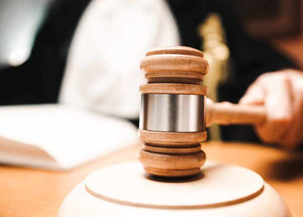 Close up of a Judge In A Courtroom
